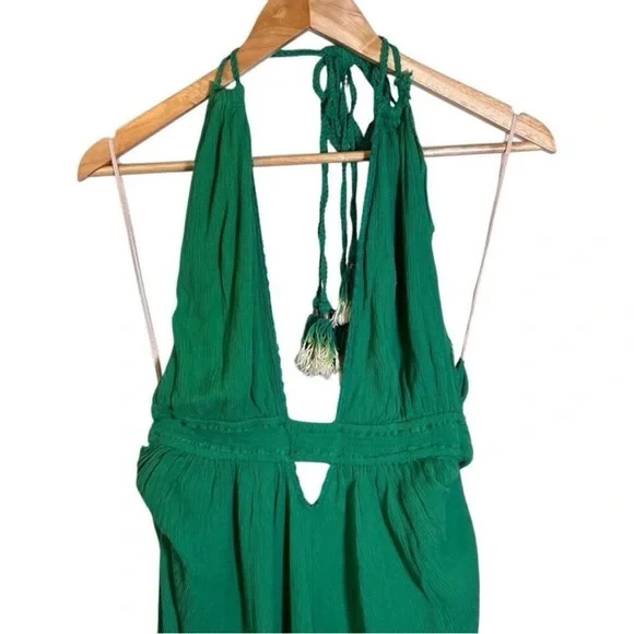 NWT Free People: Look into the Sun Maxi dress. Large. Green. SOLD OUT - Picture 2 of 10